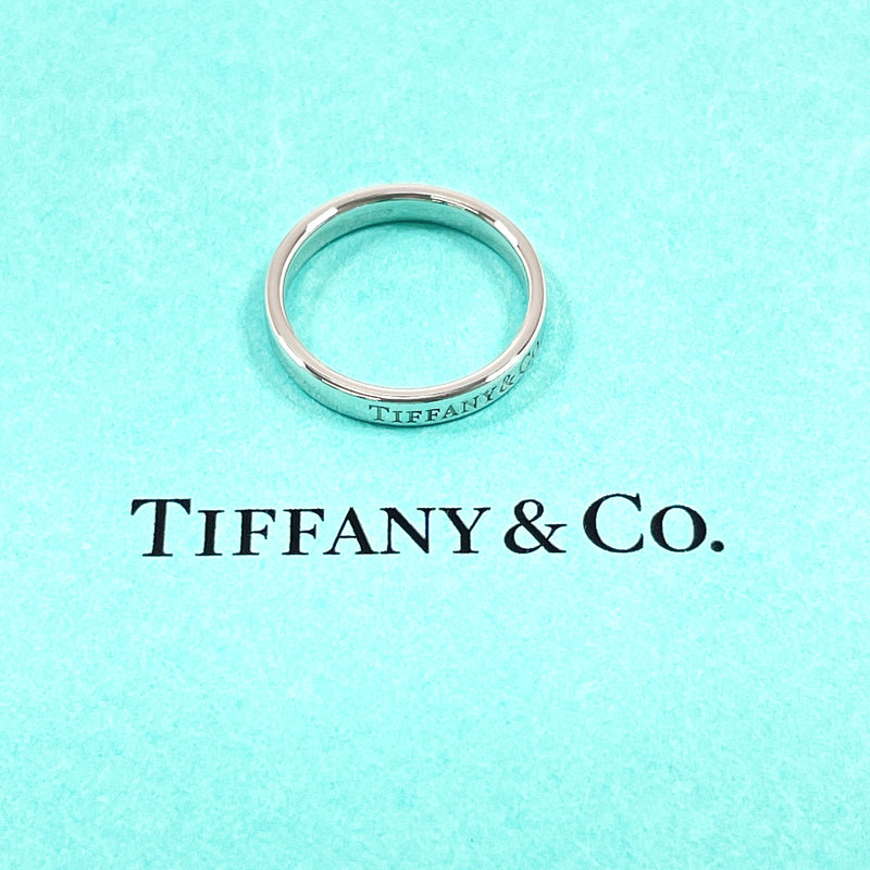 TIFFANY&Co. Ring Flat band ring Pt950Platinum #US 5 3/4 Silver Women Second hand