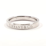 TIFFANY&Co. Ring Flat band ring Pt950Platinum #US 5 3/4 Silver Women Second hand