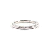 TIFFANY&Co. Ring Wedding band ring Forever Pt950Platinum/diamond #US 4 3/4 Silver Women Second hand