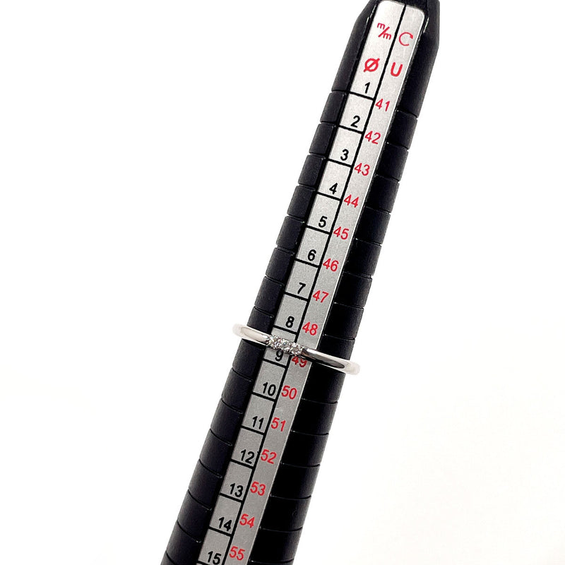 TIFFANY&Co. Ring Wedding band ring Forever Pt950Platinum/diamond #US 4 3/4 Silver Women Second hand