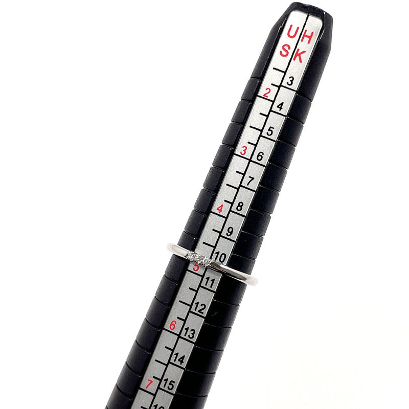 TIFFANY&Co. Ring Wedding band ring Forever Pt950Platinum/diamond #US 4 3/4 Silver Women Second hand