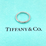 TIFFANY&Co. Ring Wedding band ring Forever Pt950Platinum/diamond #US 3 1/4 Silver Women Second hand