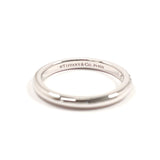 TIFFANY&Co. Ring Wedding band ring Forever Pt950Platinum/diamond #US 3 1/4 Silver Women Second hand