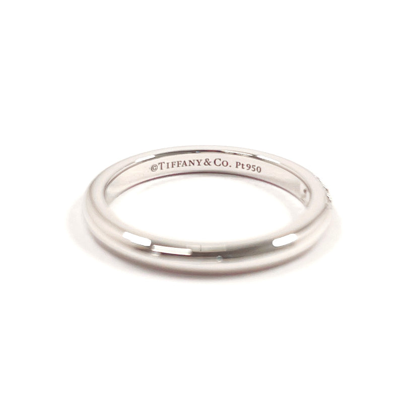 TIFFANY&Co. Ring Wedding band ring Forever Pt950Platinum/diamond #US 3 1/4 Silver Women Second hand