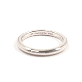 TIFFANY&Co. Ring Wedding band ring Forever Pt950Platinum/diamond #US 3 1/4 Silver Women Second hand