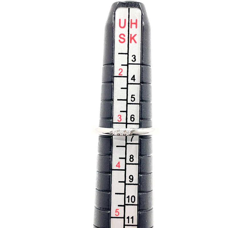 TIFFANY&Co. Ring Wedding band ring Forever Pt950Platinum/diamond #US 3 1/4 Silver Women Second hand