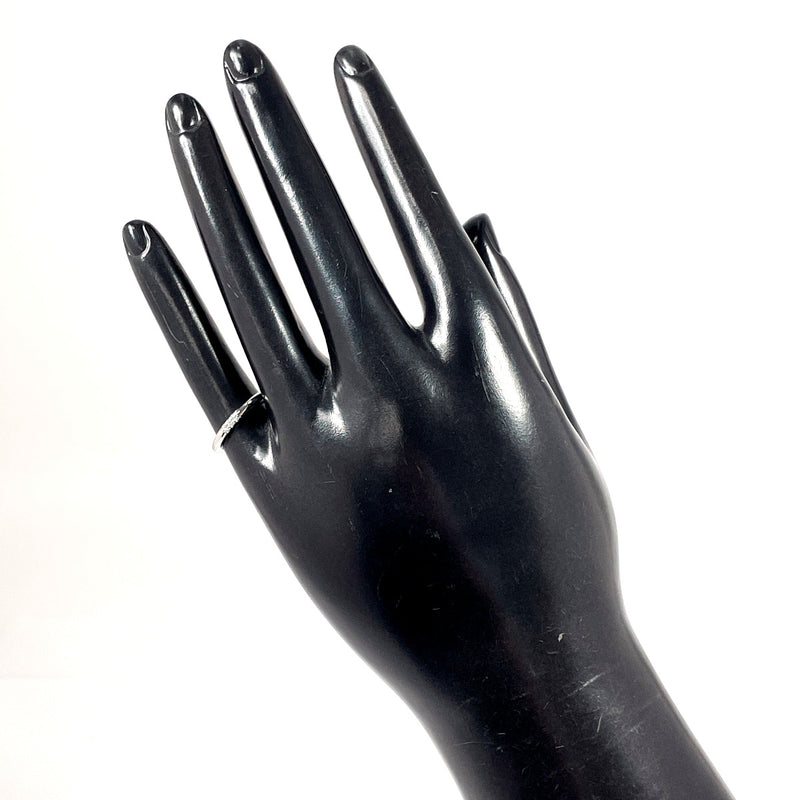 TIFFANY&Co. Ring Wedding band ring Forever Pt950Platinum/diamond #US 3 1/4 Silver Women Second hand