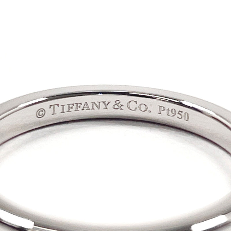 TIFFANY&Co. Ring Wedding band ring Forever Pt950Platinum/diamond #US 4 1/4 Silver Women Second hand