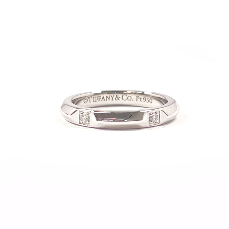 TIFFANY&Co. Ring True Band Ring Pt950Platinum/diamond #US 3 1/2 Silver Women Second hand