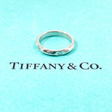 TIFFANY&Co. Ring True Band Ring Pt950Platinum/diamond #US 3 1/2 Silver Women Second hand