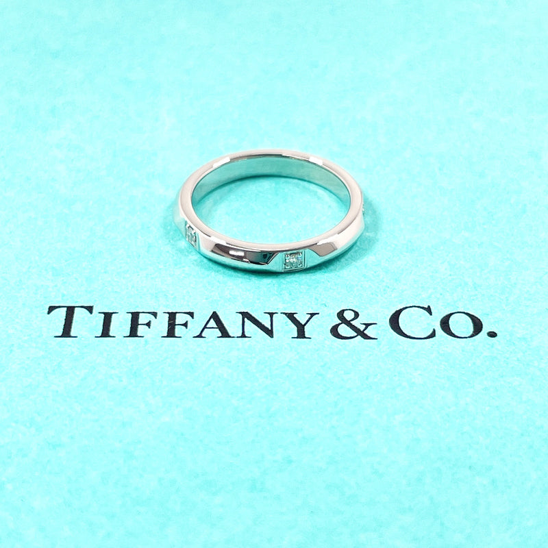 TIFFANY&Co. Ring True Band Ring Pt950Platinum/diamond #US 3 1/2 Silver Women Second hand