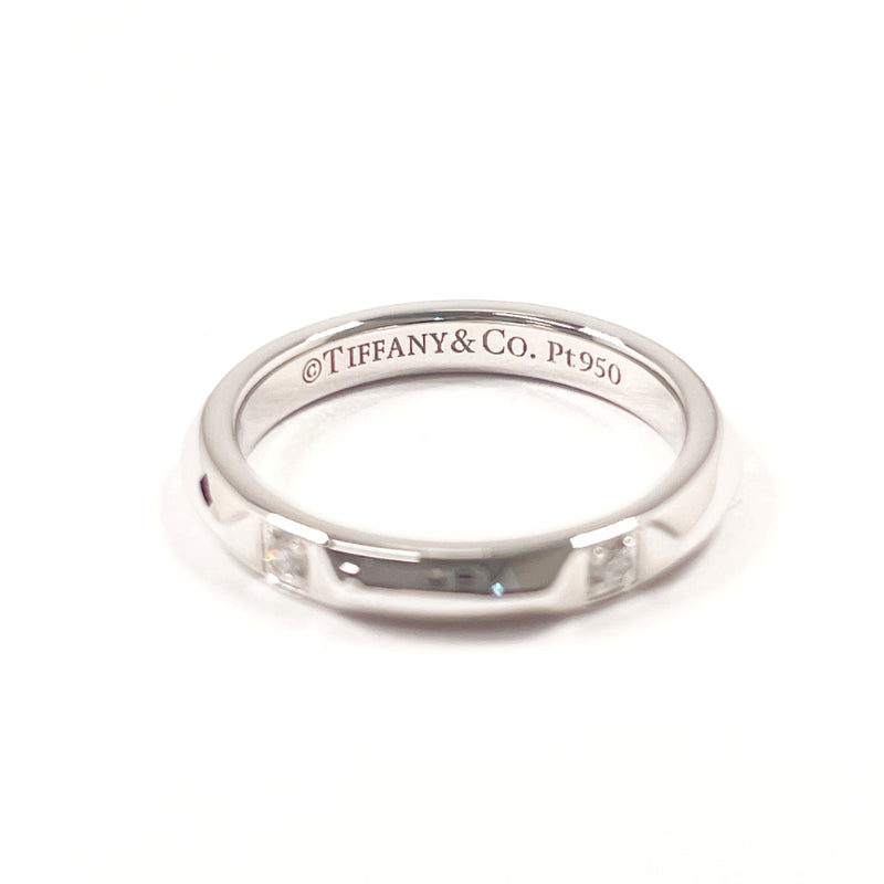TIFFANY&Co. Ring True Band Ring Pt950Platinum/diamond #US 3 1/2 Silver Women Second hand