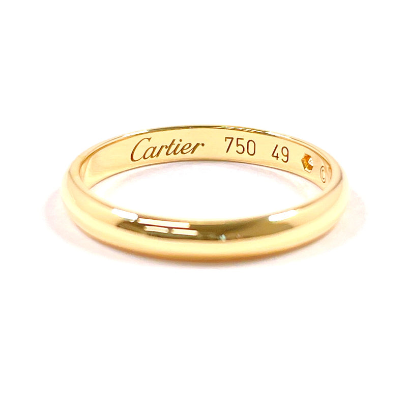 CARTIER Ring 1895 Wedding Ring K18 yellow gold/diamond #US 4 3/4 gold RV6025 Women Second hand