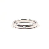 TIFFANY&Co. Ring Stacking band ring Elsa Peretti Pt950Platinum/diamond #US 4 1/4 Silver Women Second hand
