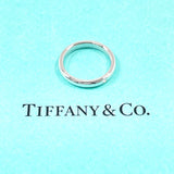 TIFFANY&Co. Ring Stacking band ring Elsa Peretti Pt950Platinum/diamond #US 4 1/4 Silver Women Second hand