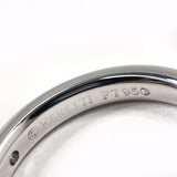TIFFANY&Co. Ring Stacking band ring Elsa Peretti Pt950Platinum/diamond #US 4 1/4 Silver Women Second hand