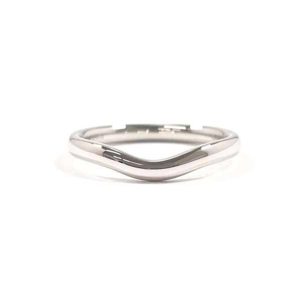 TIFFANY&Co. Ring Curved bundling Elsa Peretti Pt950Platinum #US 4 3/4 Silver Women Second hand