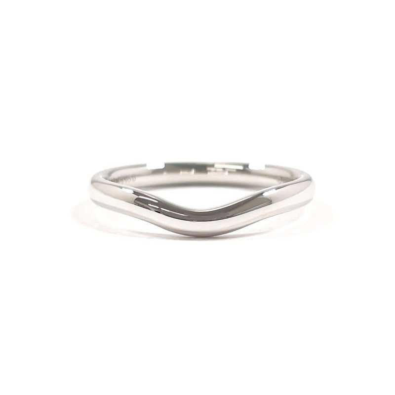 TIFFANY&Co. Ring Curved bundling Elsa Peretti Pt950Platinum #US 4 3/4 Silver Women Second hand