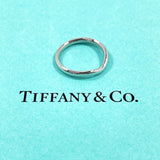TIFFANY&Co. Ring Curved bundling Elsa Peretti Pt950Platinum #US 4 3/4 Silver Women Second hand