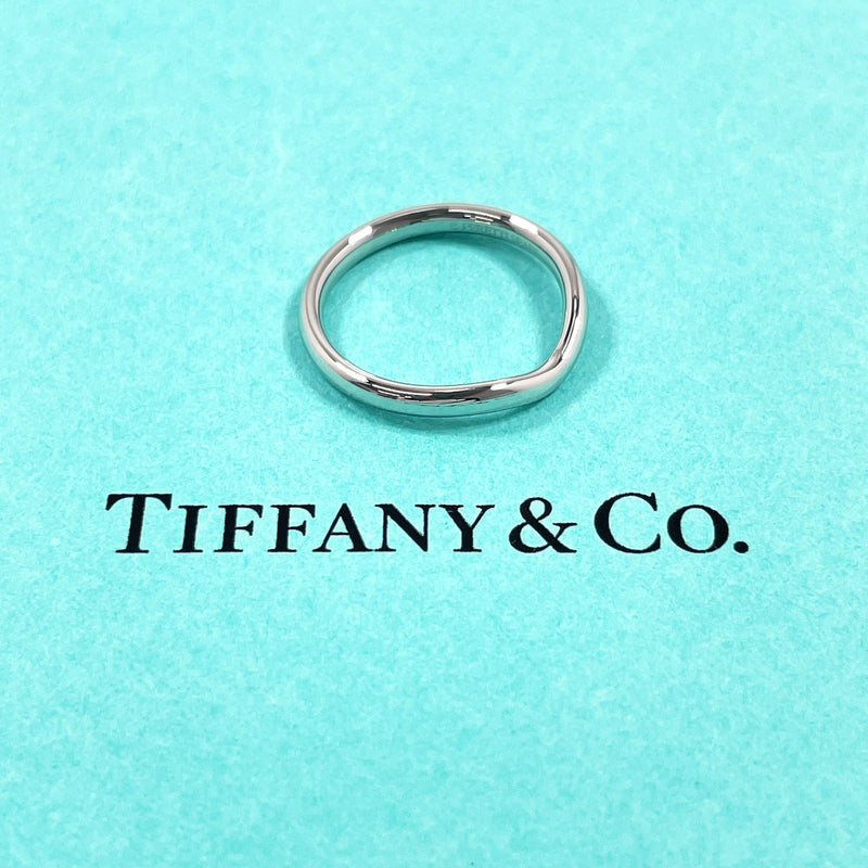 TIFFANY&Co. Ring Curved bundling Elsa Peretti Pt950Platinum #US 4 3/4 Silver Women Second hand