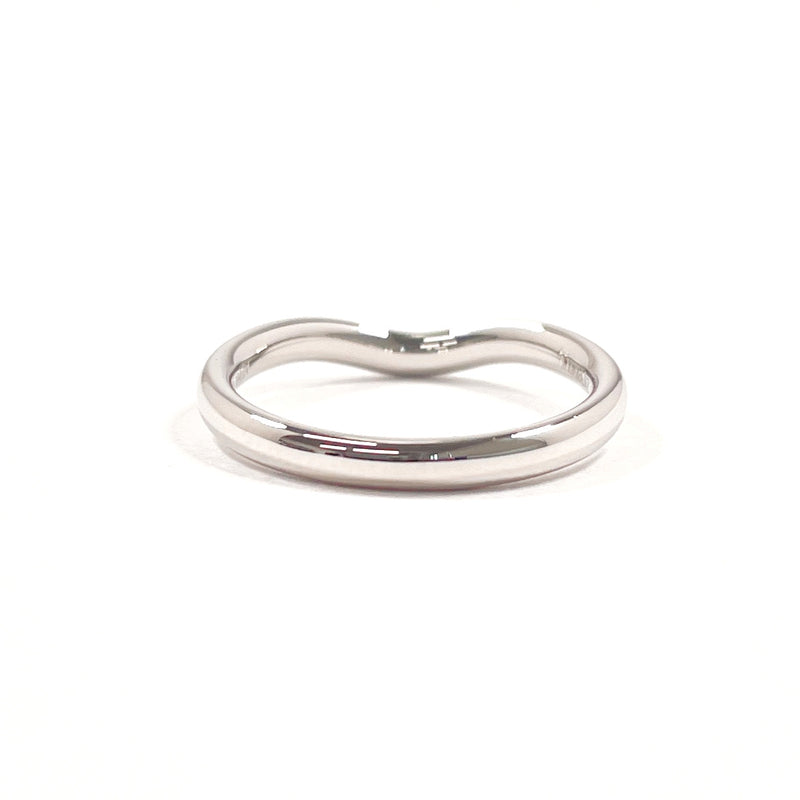 TIFFANY&Co. Ring Curved bundling Elsa Peretti Pt950Platinum #US 4 3/4 Silver Women Second hand