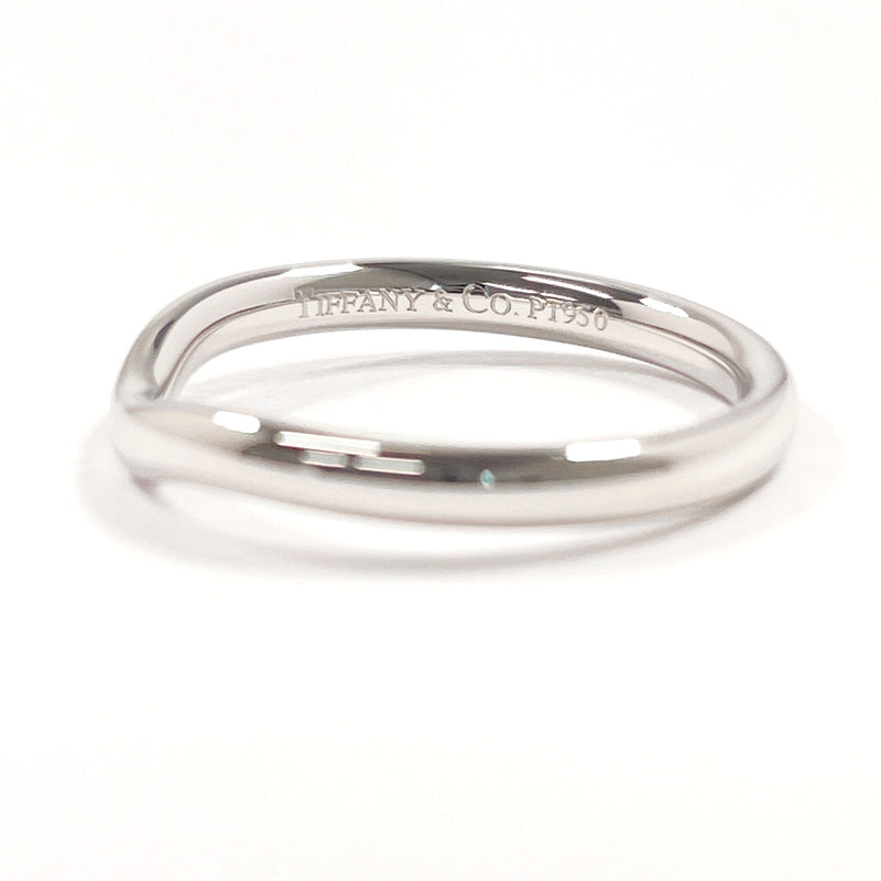 TIFFANY&Co. Ring Curved bundling Elsa Peretti Pt950Platinum #US 4 3/4 Silver Women Second hand