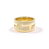 HERMES Ring Move ash Silver925 #US 6 gold gold Women Second hand