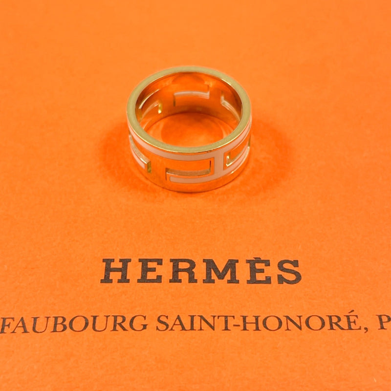 HERMES Ring Move ash Silver925 #US 6 gold gold Women Second hand