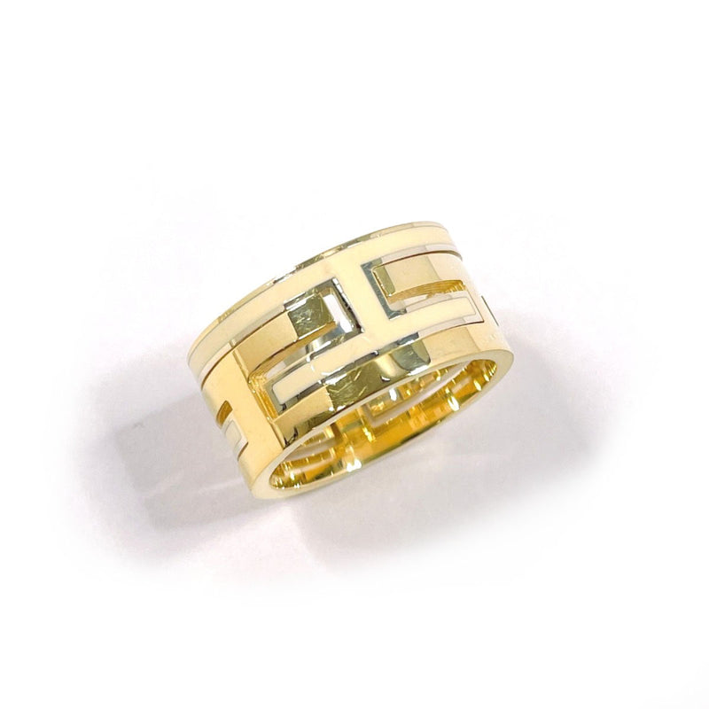 HERMES Ring Move ash Silver925 #US 6 gold gold Women Second hand