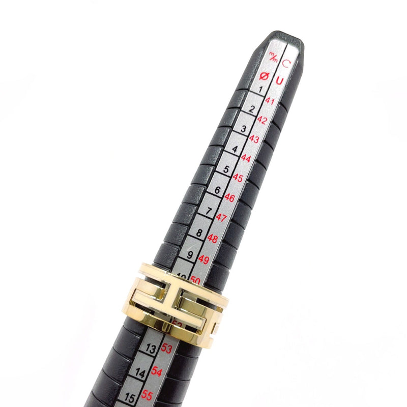 HERMES Ring Move ash Silver925 #US 6 gold gold Women Second hand