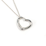 TIFFANY&Co. Necklace Open heart Elsa Peretti Silver925 Silver Women Second hand