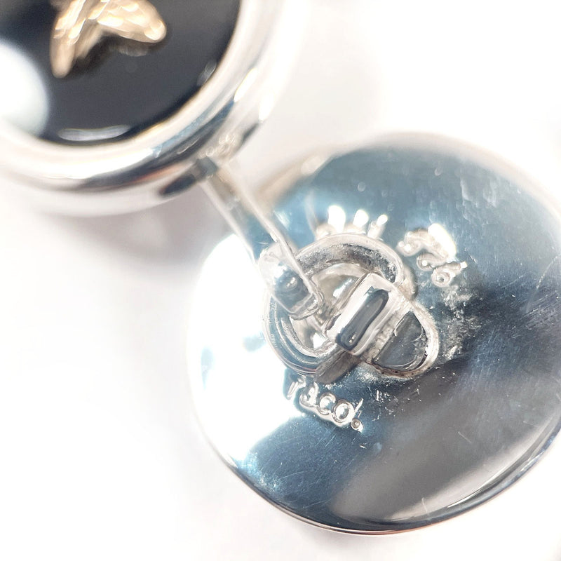 TIFFANY&Co. cuffs Cufflinks Button motif Silver925/K18 yellow gold Silver Silver mens Second hand
