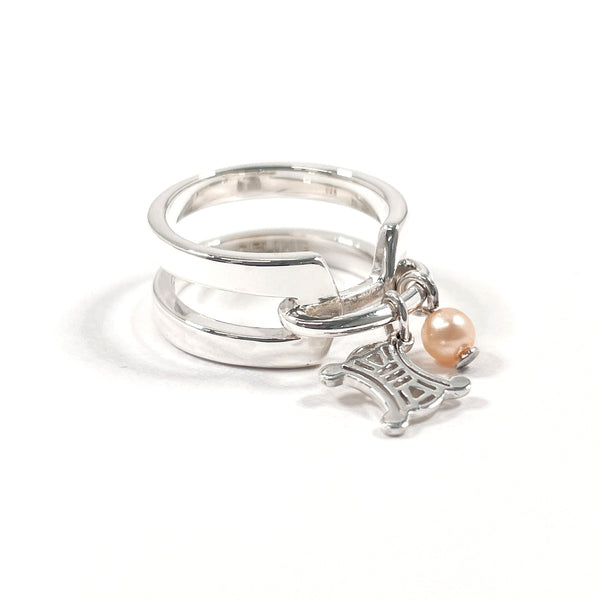 CELINE Ring Macadam Silver925 #US 5 1/4 Silver Women Second hand