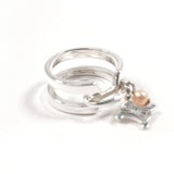 CELINE Ring Macadam Silver925 #US 5 1/4 Silver Women Second hand