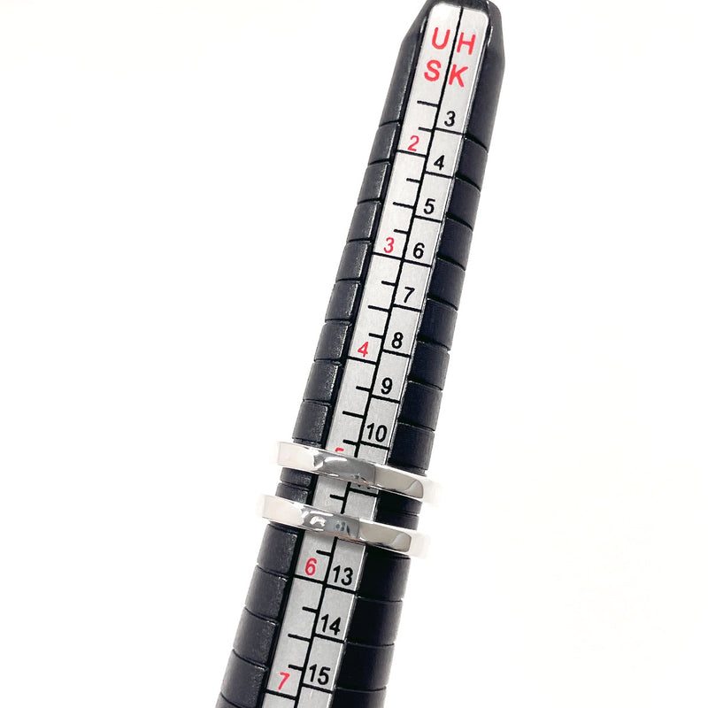 CELINE Ring Macadam Silver925 #US 5 1/4 Silver Women Second hand