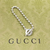 GUCCI bracelet Ball chain Silver925 Silver unisex Second hand