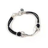 GUCCI bracelet Horsebit Silver925/leather Silver Silver unisex Second hand