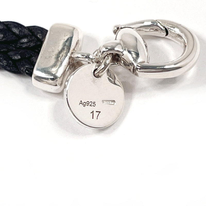 GUCCI bracelet Horsebit Silver925/leather Silver Silver unisex Second hand