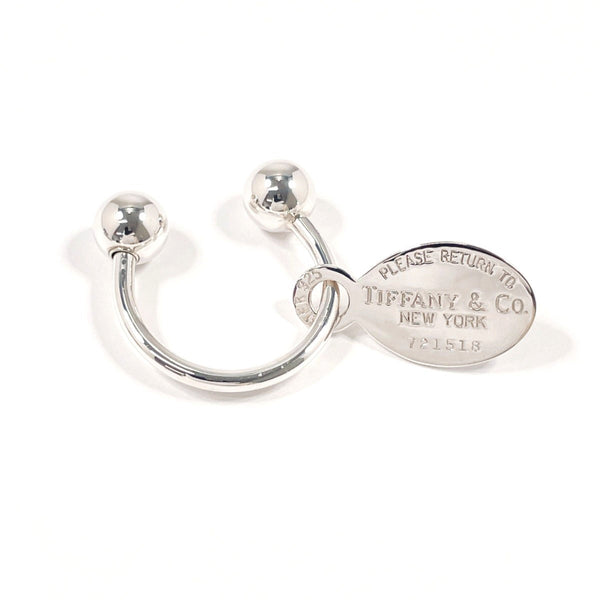 TIFFANY&Co. key ring Oval Tag Keyring Return to Silver925 Silver unisex Second hand