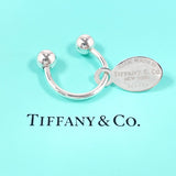 TIFFANY&Co. key ring Oval Tag Keyring Return to Silver925 Silver unisex Second hand