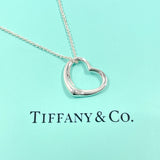 TIFFANY&Co. Necklace Open heart Elsa Peretti Silver925 Silver Women Second hand