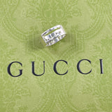 GUCCI Ring Branded Cutout G Silver925 #US 4 3/4 Silver Women Second hand