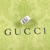 GUCCI Ring Branded Cutout G Silver925 #US 4 3/4 Silver Women Second hand