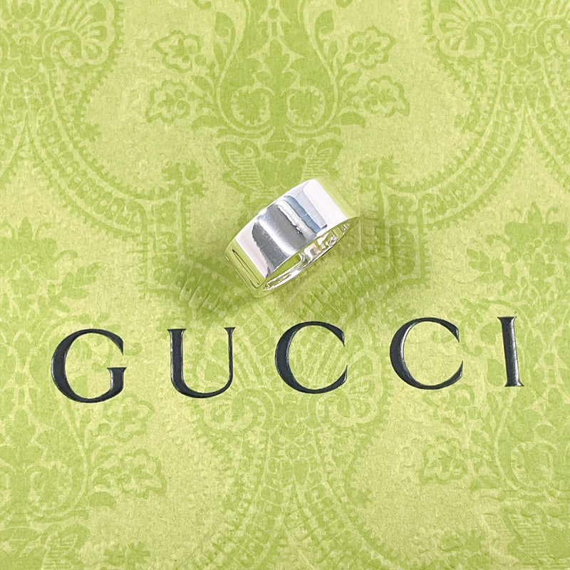 GUCCI Ring Branded Cutout G Silver925 #US 4 3/4 Silver Women Second hand