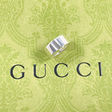 GUCCI Ring Branded Cutout G Silver925 #US 4 3/4 Silver Women Second hand