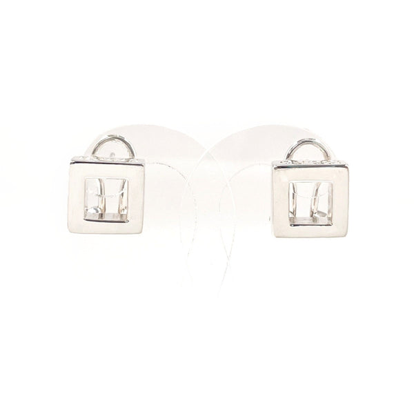 GUCCI earring Square Silver925 Silver Women Second hand