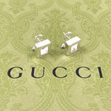 GUCCI earring Square Silver925 Silver Women Second hand