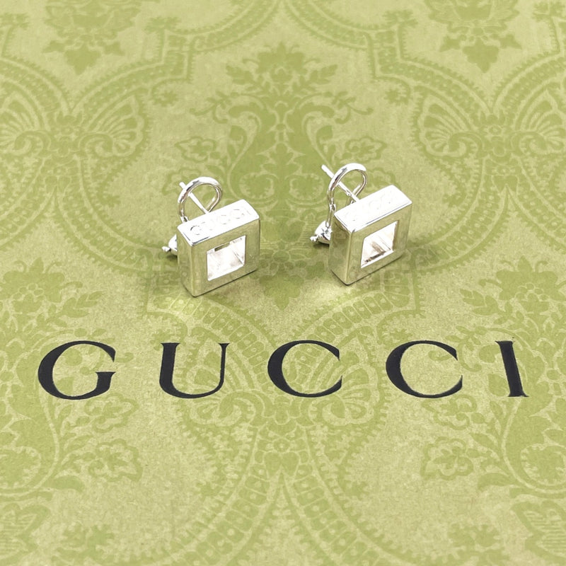 GUCCI earring Square Silver925 Silver Women Second hand