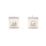 GUCCI earring Square Silver925 Silver Women Second hand