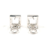 GUCCI earring Square Silver925 Silver Women Second hand